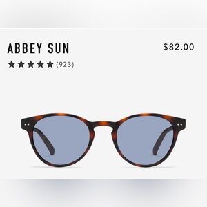LOOK Abbey Tortoise Sunglasses 0.00 no magnification
